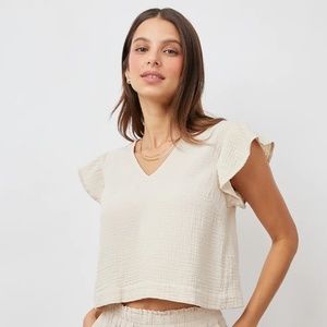 Rails Miley top in flax, size small, LIKE NEW!